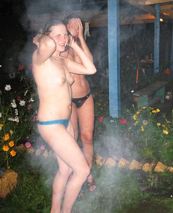 Русские семейные пары в бане с женами 14 фото